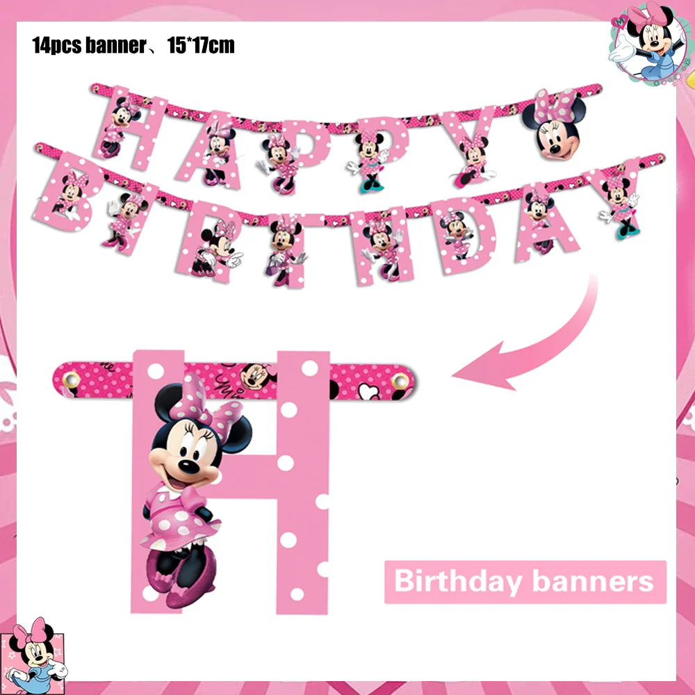 Disney Minnie Kit Vaisselle + décorations