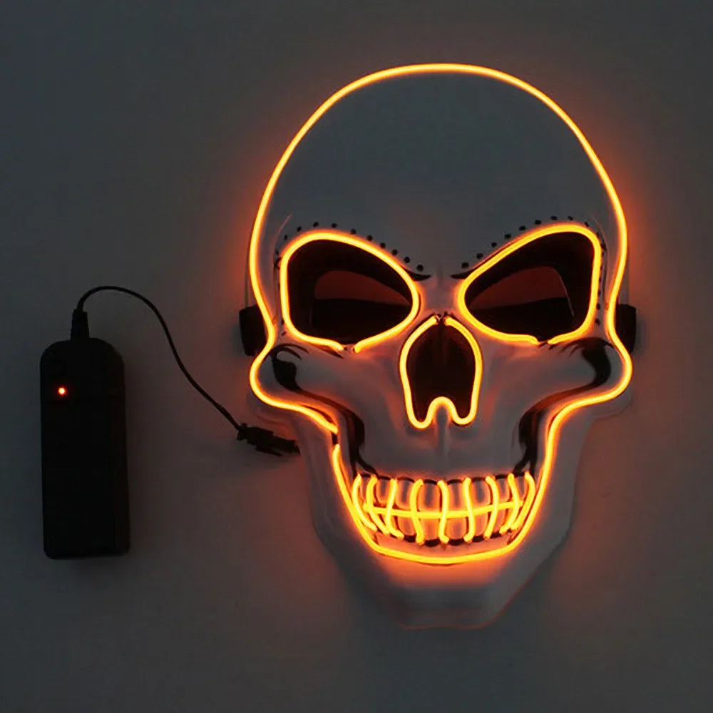 Masque Crâne Lumineux LED