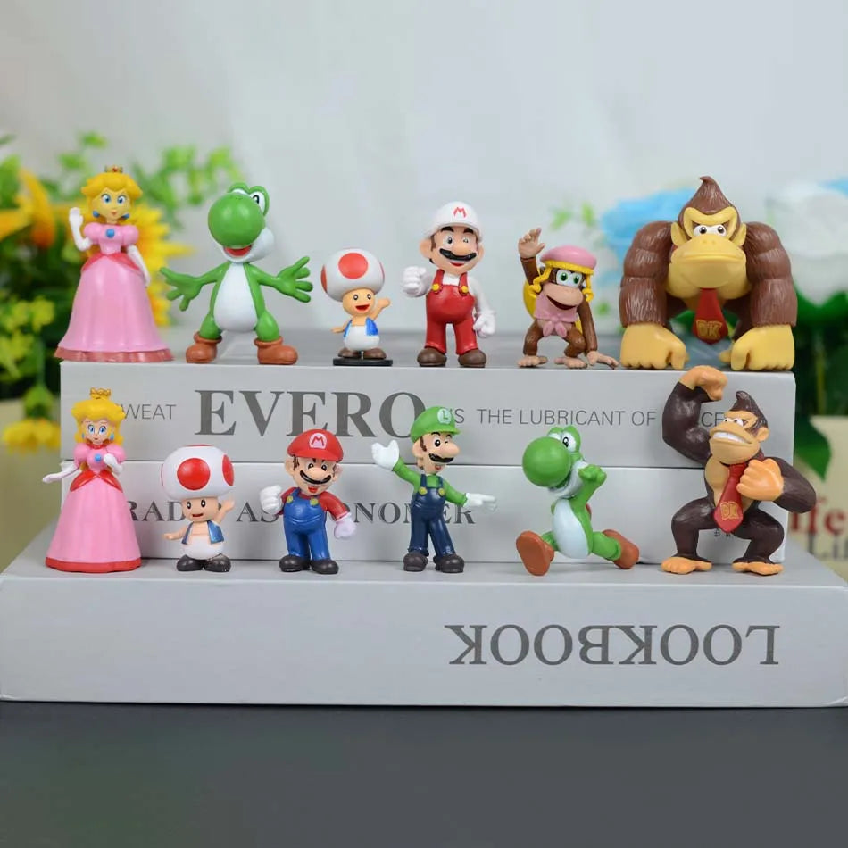 Lot de 6 Figurines Super Mario