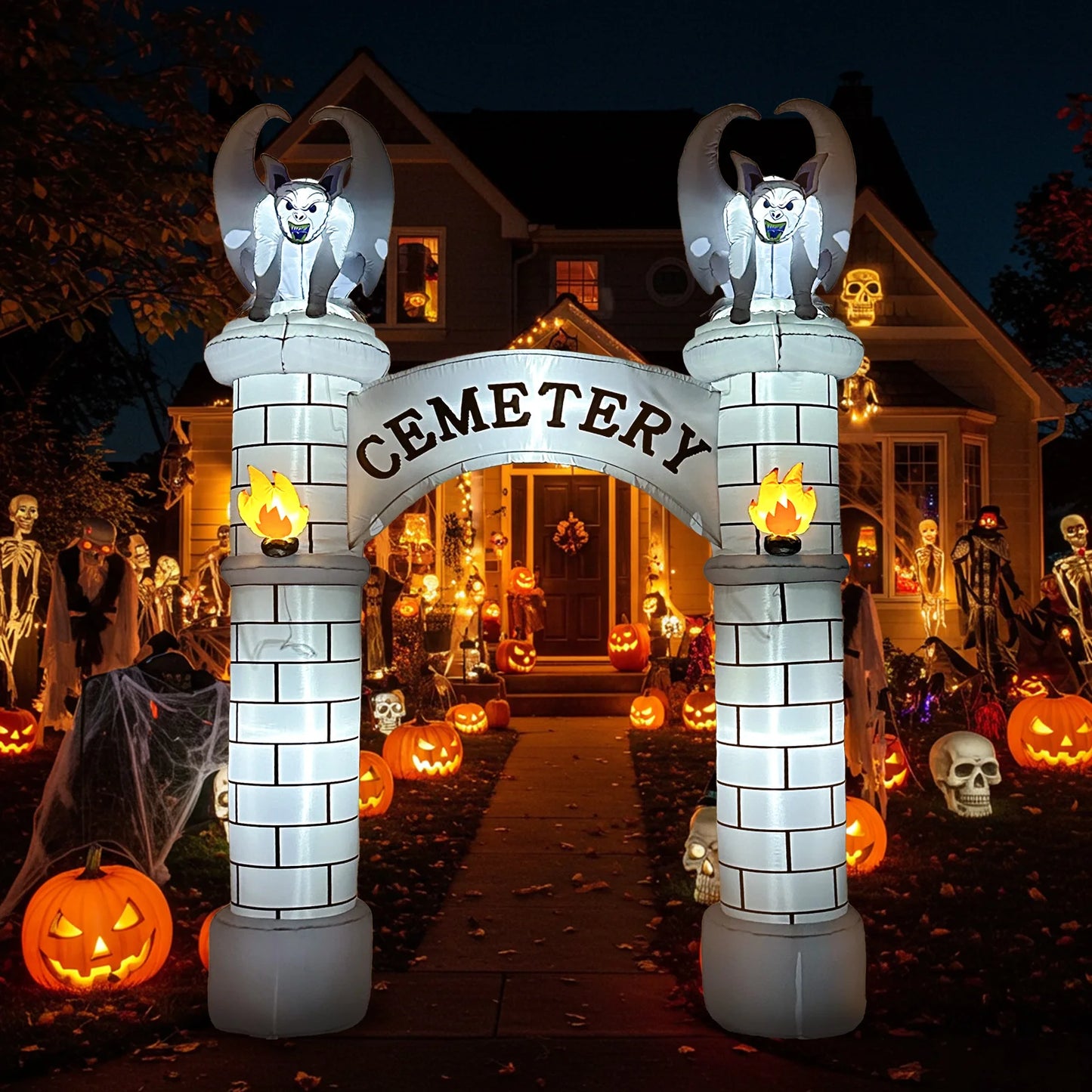 Arche de Cimetière Gonflable Halloween 3 m