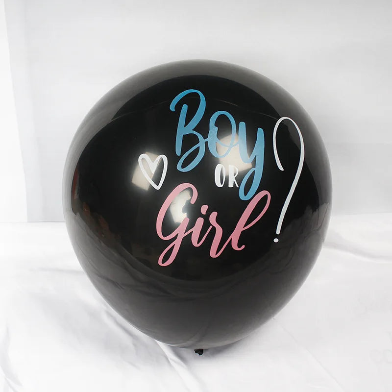 Ballon noir géant Baby Shower