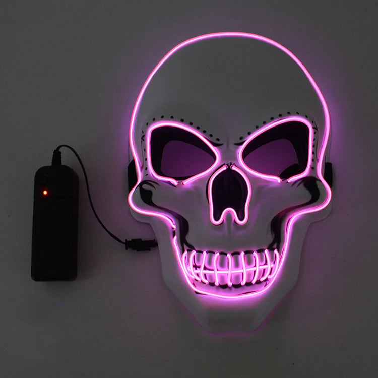 Masque Crâne Lumineux LED