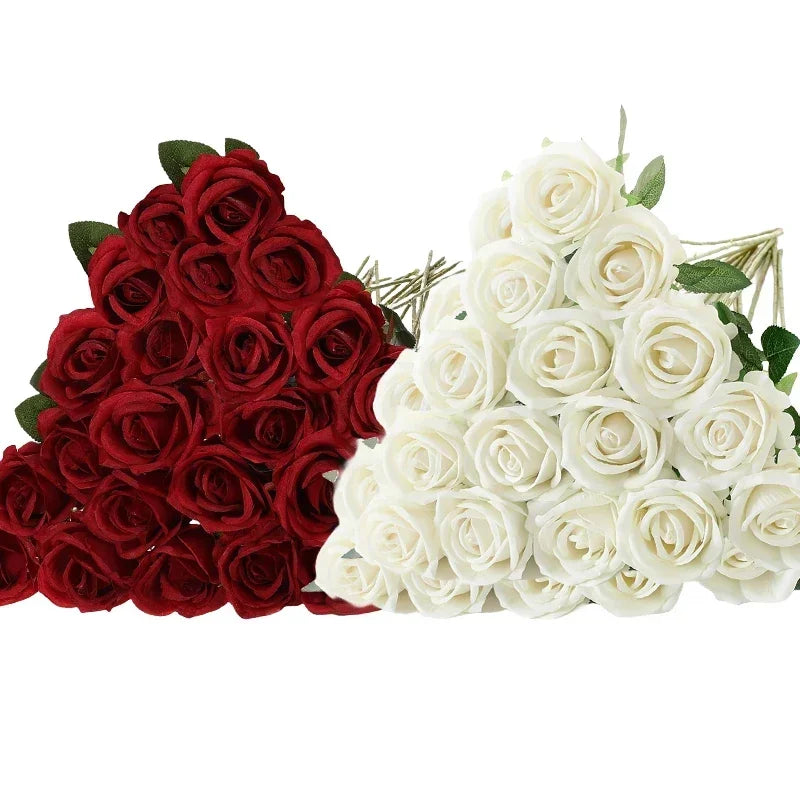 50 Roses Artificielles en Velours – Cadeau Saint-Valentin