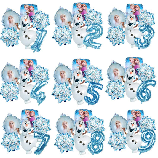 Kit Ballons Reine des Neiges avec Âge