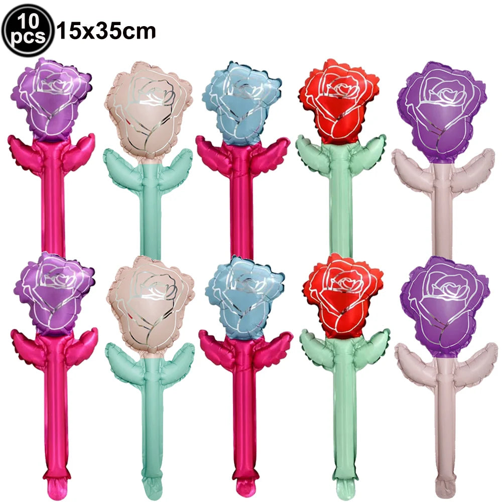 Décoration de Fête Saint-Valentin – Rideau Franges & Ballon Love