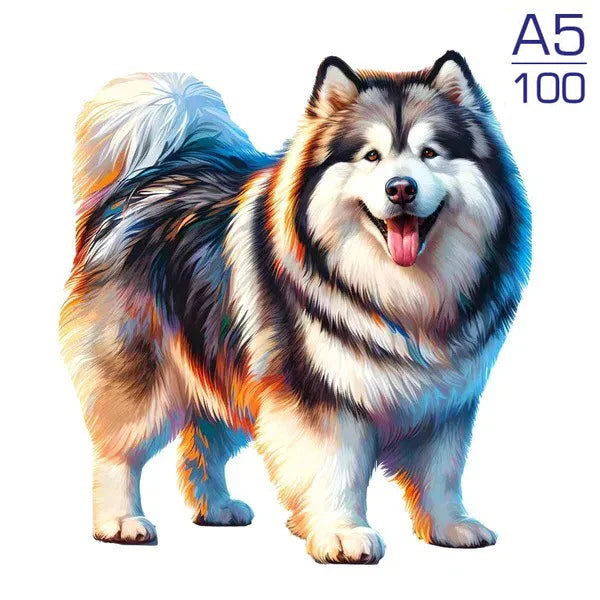 Puzzle en Bois Chien Irrégulier