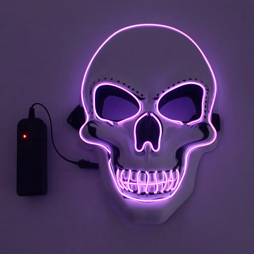 Masque Crâne Lumineux LED