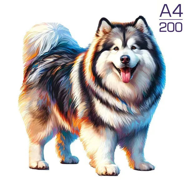 Puzzle en Bois Chien Irrégulier