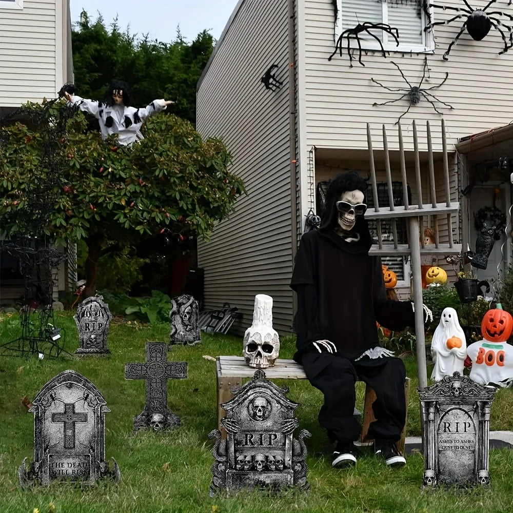 Lot de 6 Pierres Tombales d’Halloween