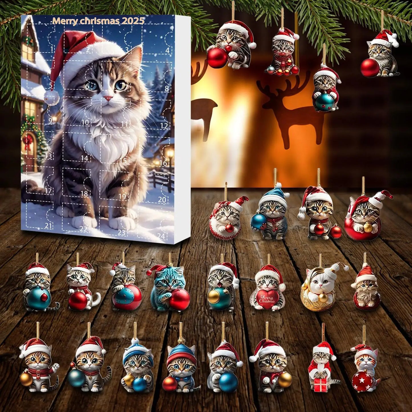 Calendrier de l’Avent Noël Chats