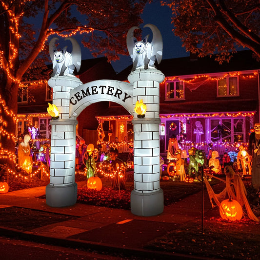 Arche de Cimetière Gonflable Halloween 3 m