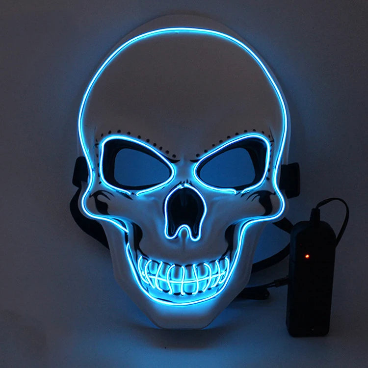 Masque Crâne Lumineux LED