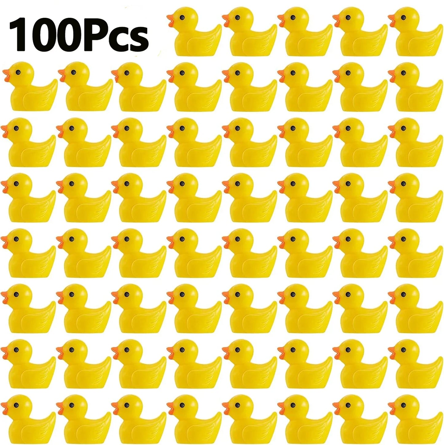 Mini Canards en Résine – Lot 50/100, Blagues et Cachettes Amusantes