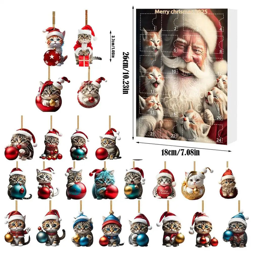 Calendrier de l’Avent Noël Chats
