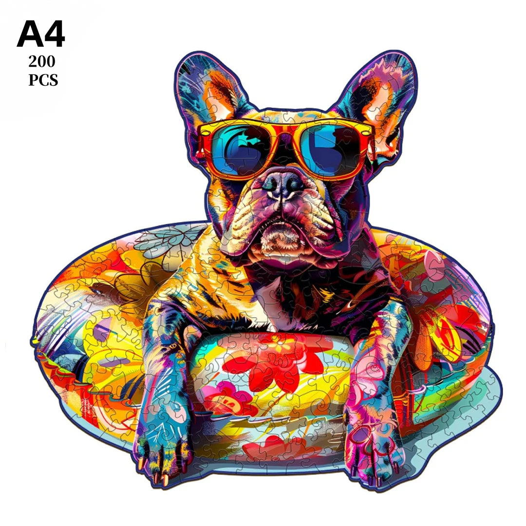 Puzzle en Bois Chien Irrégulier