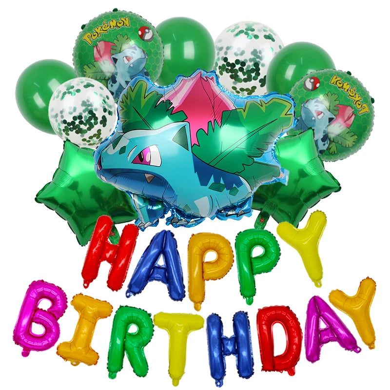 Pokémon Kit Décoration Ballon + 4 styles au choix