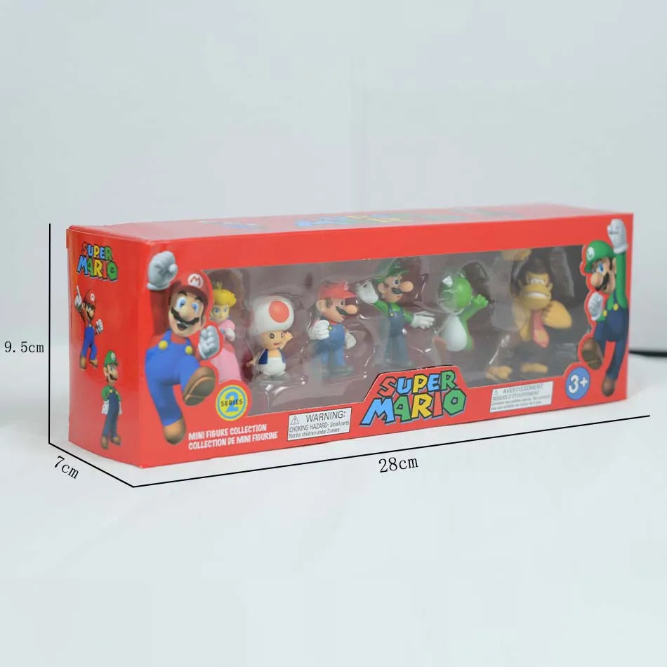 Lot de 6 Figurines Super Mario