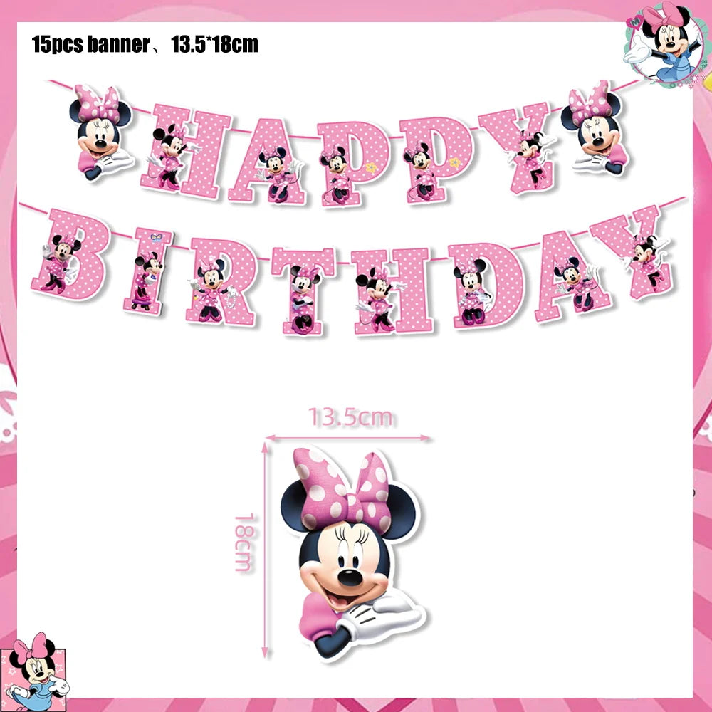 Disney Minnie Kit Vaisselle + décorations