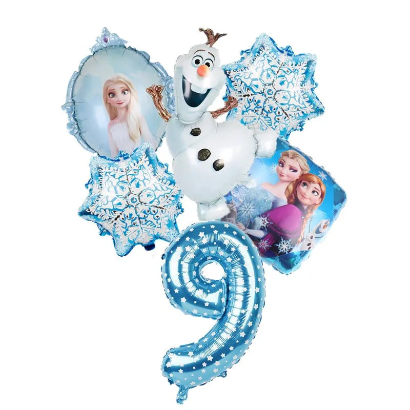 Kit Ballons Reine des Neiges avec Âge