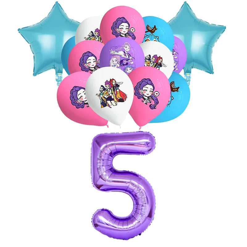K-Pop Demon Hunters Kit de Ballons + Choix de l'Âge