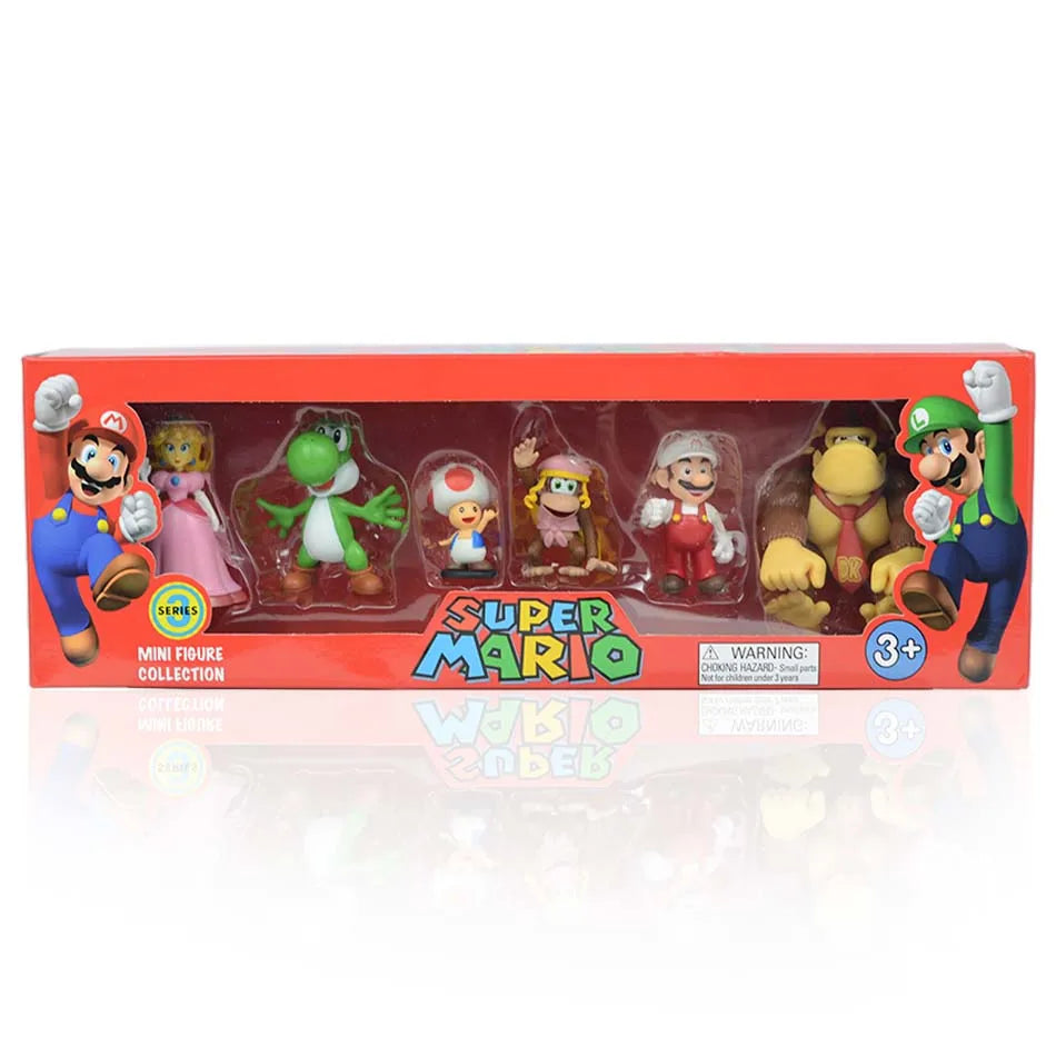 Lot de 6 Figurines Super Mario